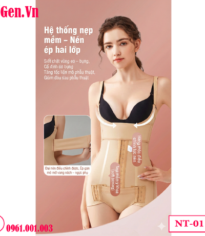 Gen Nịt Bụng Toàn Thân Sau Hút Mỡ NT-011: Siết Eo, Nâng Mông, Định Hình Vóc Dáng | DoGen.Vn