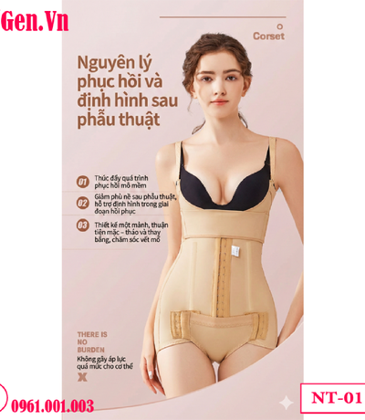 Gen Nịt Bụng Toàn Thân Sau Hút Mỡ NT-011: Siết Eo, Nâng Mông, Định Hình Vóc Dáng | DoGen.Vn