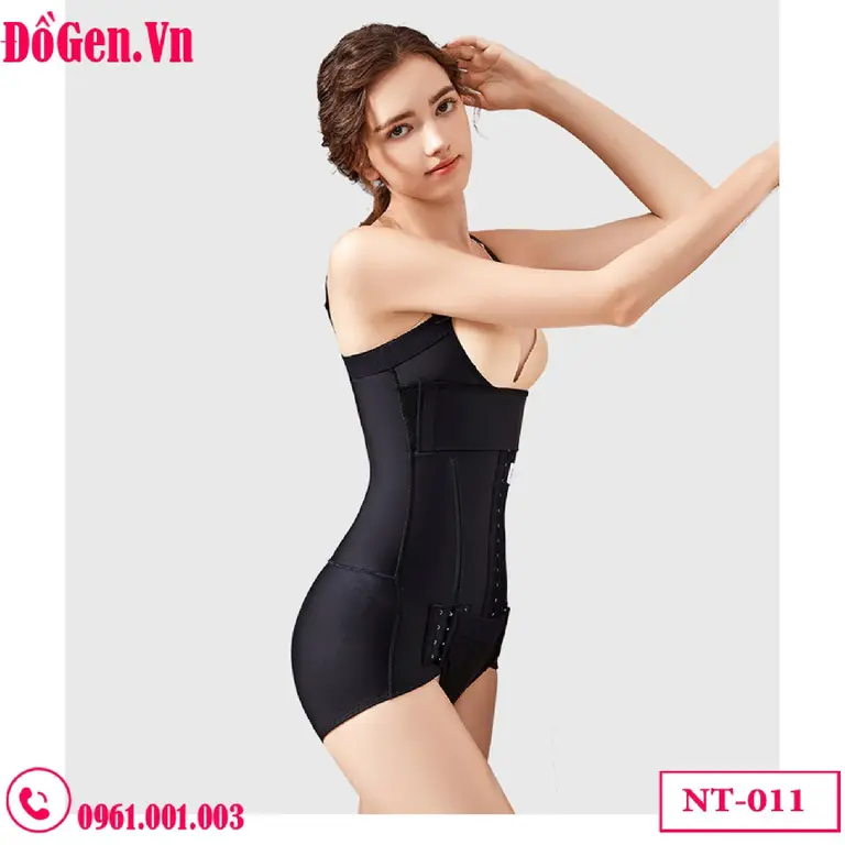 Gen định hình sau hút mỡ eo lưng bụng - Móc Cài Trước Siết Bụng Dưới, Mở Đáy Tiện Lợi | DoGen.Vn