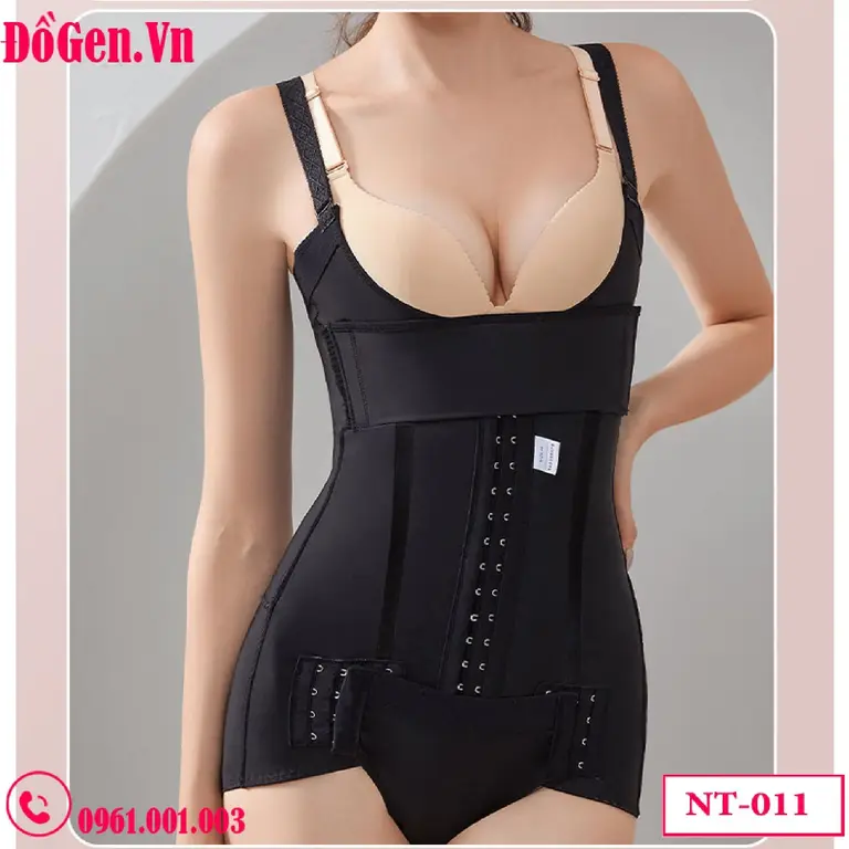 Gen định hình sau hút mỡ eo lưng bụng - Móc Cài Trước Siết Bụng Dưới, Mở Đáy Tiện Lợi | DoGen.Vn