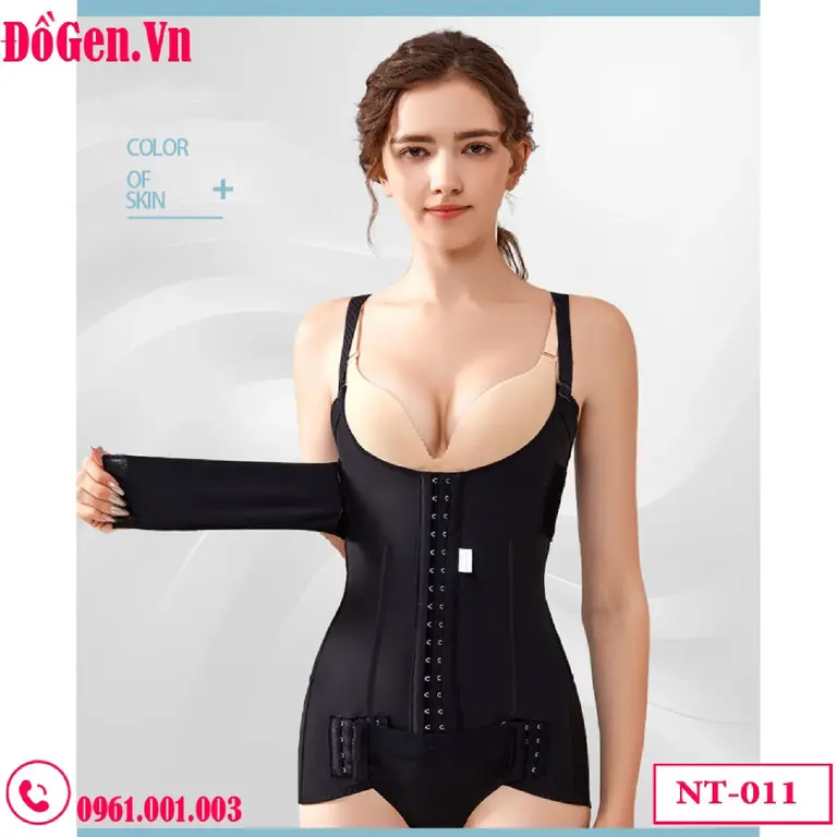 Gen định hình sau hút mỡ eo lưng bụng - Móc Cài Trước Siết Bụng Dưới, Mở Đáy Tiện Lợi | DoGen.Vn