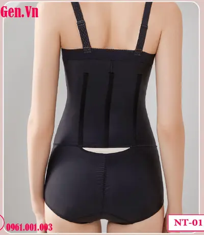 Gen định hình sau hút mỡ eo lưng bụng - Móc Cài Trước Siết Bụng Dưới, Mở Đáy Tiện Lợi | DoGen.Vn