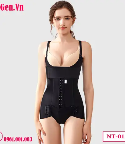 Gen định hình sau hút mỡ eo lưng bụng - Móc Cài Trước Siết Bụng Dưới, Mở Đáy Tiện Lợi | DoGen.Vn