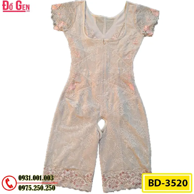 Bộ Đồ Lót Gen Định Hình Giúp Thon Gọn Eo Đùi (Cod: BD-3520)