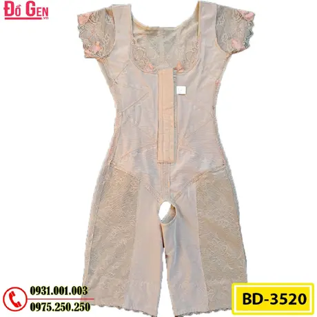 Bộ Đồ Lót Gen Định Hình Giúp Thon Gọn Eo Đùi (Cod: BD-3520)