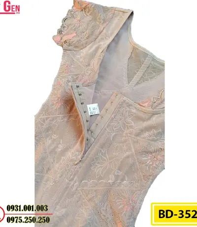 Bộ Đồ Lót Gen Định Hình Giúp Thon Gọn Eo Đùi (Cod: BD-3520)