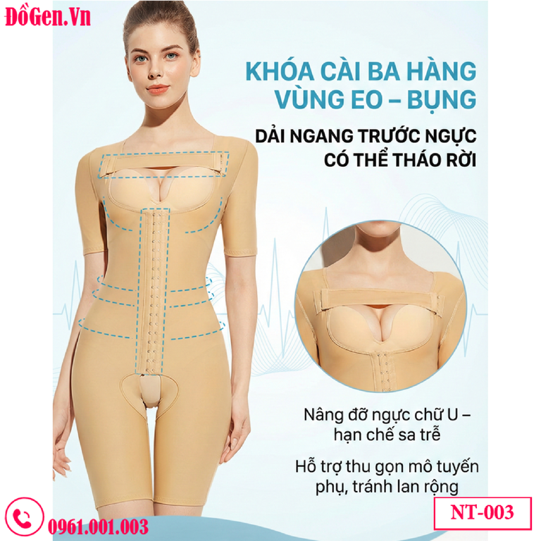 Gen Định Hình Toàn Thân Y Khoa NT-003 : Chuyên Dụng Sau Hút Mỡ & Phẫu Thuật | DoGen.Vn