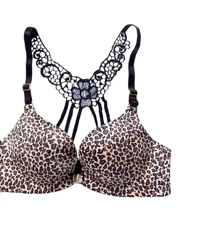 Áo Lót Độn Ngực Không Gọng Gài Trước Da Beo AN-188