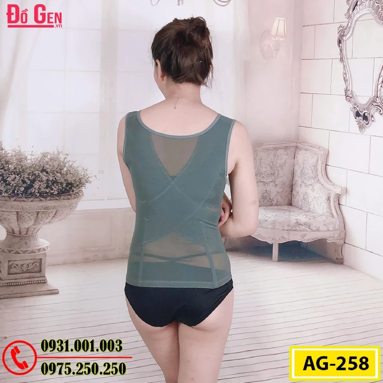 Áo Gen Định Hình - Áo Lót Nịt Bụng Định Hình Thu Gọn Vòng Eo (Cod: AG-258)