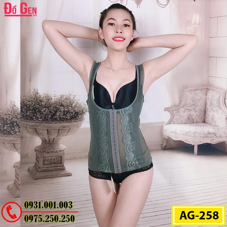 Áo Gen Định Hình - Áo Lót Nịt Bụng Định Hình Thu Gọn Vòng Eo (Cod: AG-258)