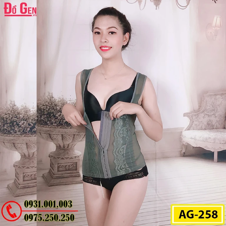 Áo Gen Định Hình - Áo Lót Nịt Bụng Định Hình Thu Gọn Vòng Eo (Cod: AG-258)