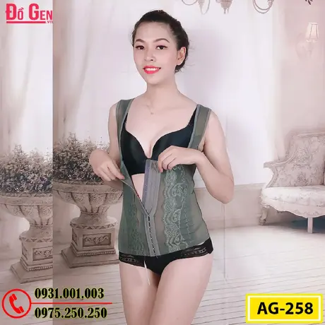 Áo Gen Định Hình - Áo Lót Nịt Bụng Định Hình Thu Gọn Vòng Eo (Cod: AG-258)