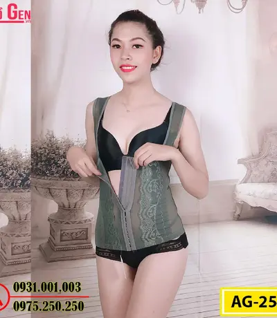 Áo Gen Định Hình - Áo Lót Nịt Bụng Định Hình Thu Gọn Vòng Eo (Cod: AG-258)