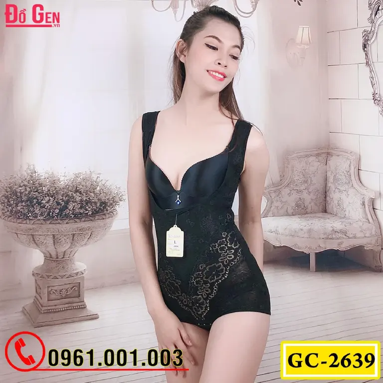 Bộ Đồ Lót Gen Định Hình - Gen Nịt Bụng Thu Gọn Vòng Eo (Cod: GC-2639)