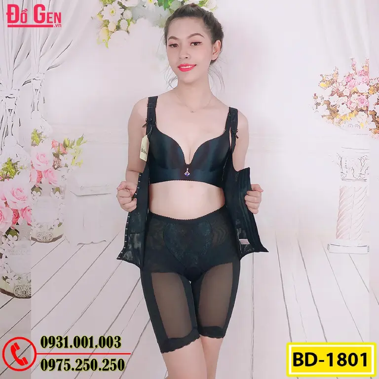 Bộ Đồ Lót Định Hình - Đồ Gen Định Hình Cao Cấp Giảm Bụng Thon Eo (COD: BD-1801)