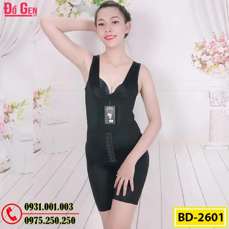 Bộ Đồ Lót Định Hình Liền Thân Thu Gọn Vòng Eo (Cod: BD-2601)