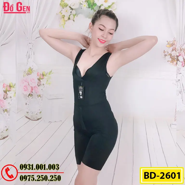 Bộ Đồ Lót Định Hình Liền Thân Thu Gọn Vòng Eo (Cod: BD-2601)