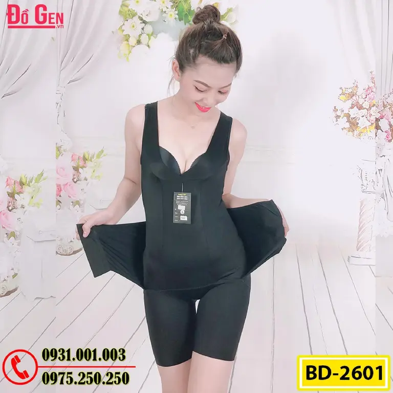Bộ Đồ Lót Định Hình Liền Thân Thu Gọn Vòng Eo (Cod: BD-2601)