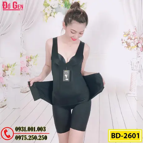 Bộ Đồ Lót Định Hình Liền Thân Thu Gọn Vòng Eo (Cod: BD-2601)