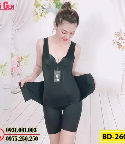 Bộ Đồ Lót Định Hình Liền Thân Thu Gọn Vòng Eo (Cod: BD-2601)