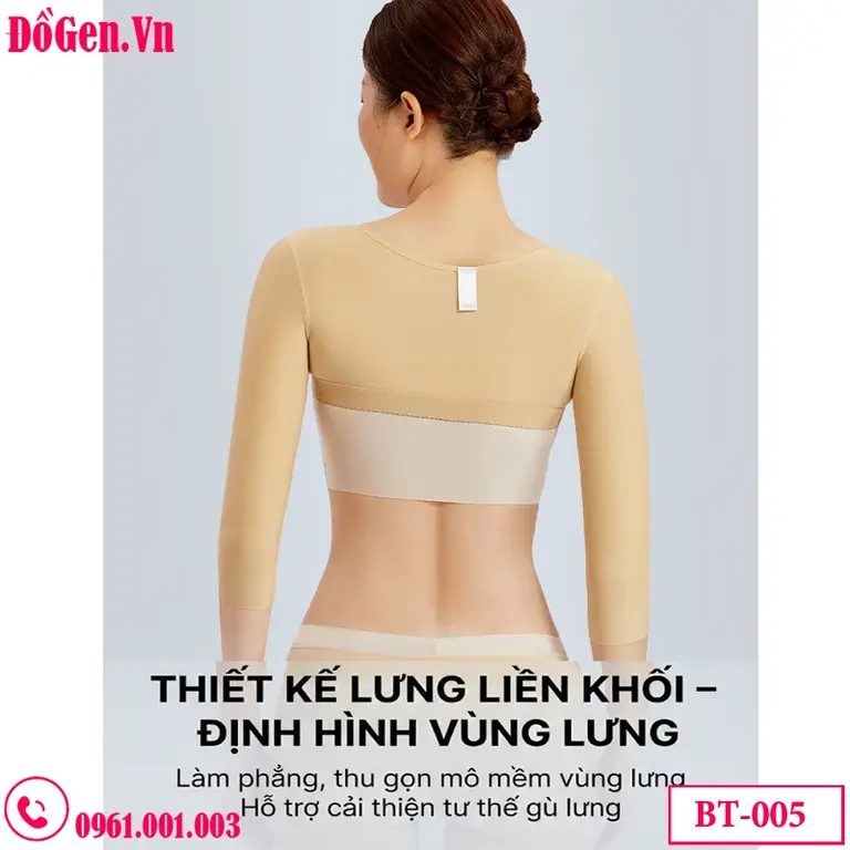 Áo Gen Định Hình Bắp Tay Thân Trên BT-005 – Hỗ Trợ Giữ Form Sau Phẫu Thuật, Ôm Gọn Ngực & Lưng