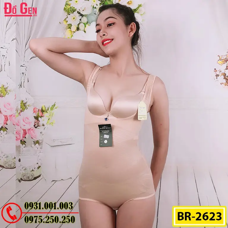 Bộ Đồ Lót Gen Định Hình Giúp Thon Gọn Eo (Cod: BR-2623)