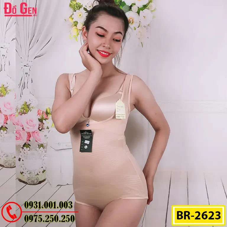 Bộ Đồ Lót Gen Định Hình Giúp Thon Gọn Eo (Cod: BR-2623)