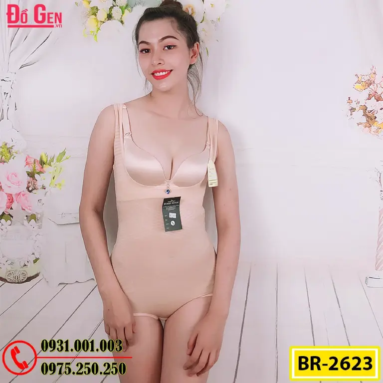 Bộ Đồ Lót Gen Định Hình Giúp Thon Gọn Eo (Cod: BR-2623)