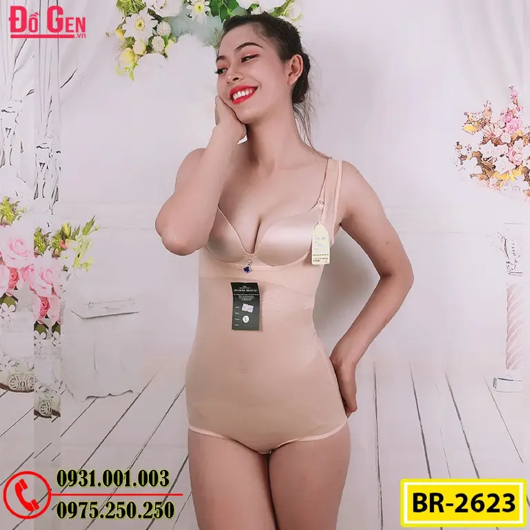 Bộ Đồ Lót Gen Định Hình Giúp Thon Gọn Eo (Cod: BR-2623)