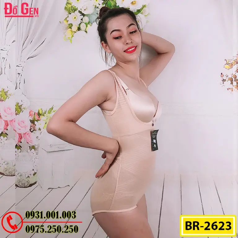 Bộ Đồ Lót Gen Định Hình Giúp Thon Gọn Eo (Cod: BR-2623)