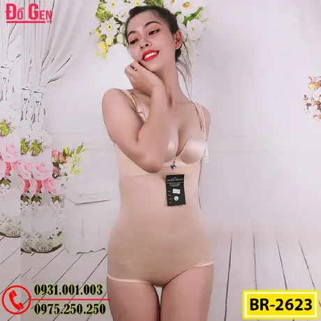 Bộ Đồ Lót Gen Định Hình Giúp Thon Gọn Eo (Cod: BR-2623)