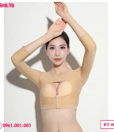 Áo gen ép bắp tay sau hút mỡ chuyên dụng y tế giúp giảm sưng nề nhanh chóng.