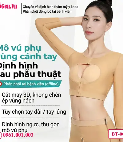 Đai quấn thon gọn bắp tay dễ dàng tháo lắp và cố định form dáng.