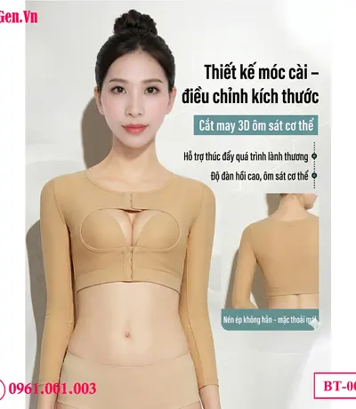 Đai bắp tay thon gọn mặc trong áo sơ mi không bị cộm hay lộ viền áo.