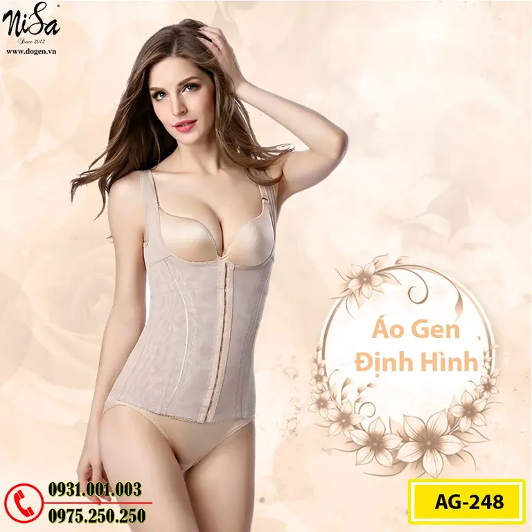 Áo Gen Định Hình - Áo Lót Định Hình Nâng Ngực Thon Eo (Cod: AG-248)