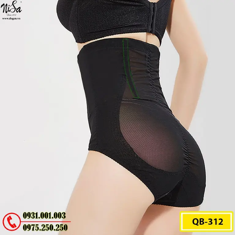 Quần Lót Gen Định Hình Cao Cấp Chống Cuộn Thu Gọn Vòng Eo (Cod: QB-312)