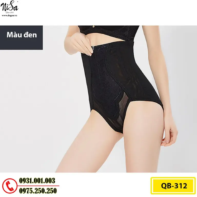 Quần Lót Gen Định Hình Cao Cấp Chống Cuộn Thu Gọn Vòng Eo (Cod: QB-312)