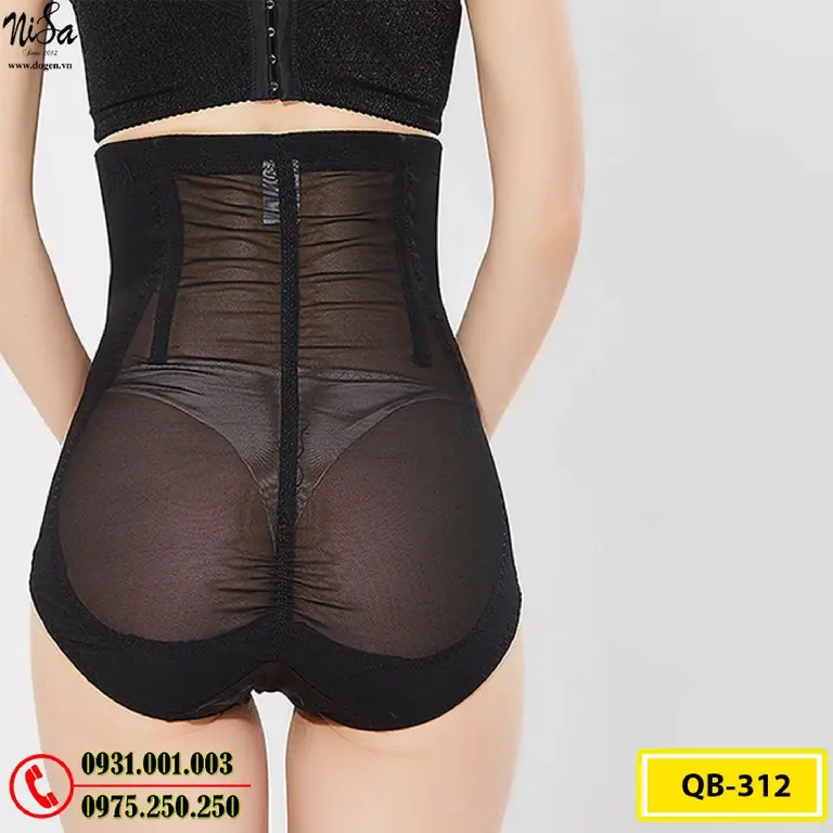 Quần Lót Gen Định Hình Cao Cấp Chống Cuộn Thu Gọn Vòng Eo (Cod: QB-312)