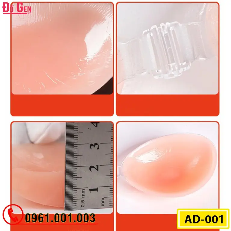Áo Dán Ngực Cao Cấp Silicon Nâng Ngực Cài Trước (Cod: AD-001)