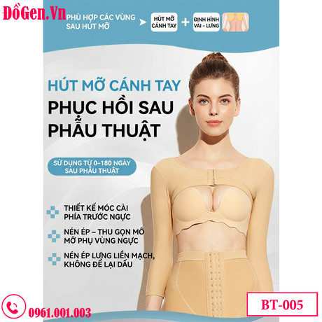 Áo Định Hình Bắp Tay Hậu Phẫu BT-005 – Giải Pháp Định Hình Toàn Diện