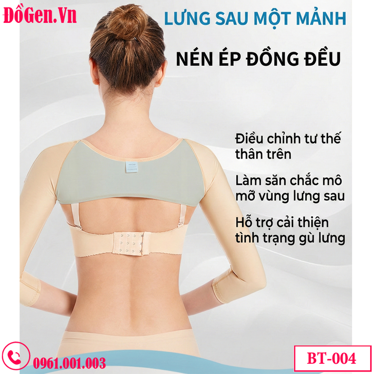 Áo nâng ngực tự nhiên mặc cùng gen tay