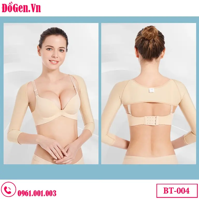 Áo Gen Định Hình Bắp Tay Chuẩn Y Khoa BT 004: Hỗ Trợ Sau Hút Mỡ & Chỉnh Dáng Cột Sống