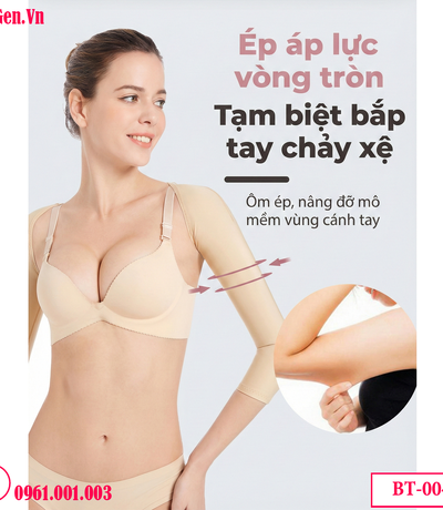 Áo Gen Định Hình Bắp Tay Chuẩn Y Khoa BT 004: Hỗ Trợ Sau Hút Mỡ & Chỉnh Dáng Cột Sống