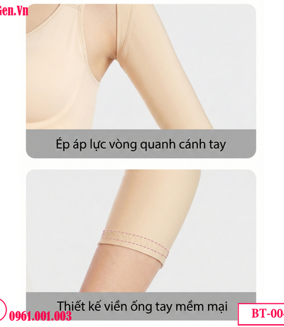 Áo Gen Định Hình Bắp Tay Chuẩn Y Khoa BT 004: Hỗ Trợ Sau Hút Mỡ & Chỉnh Dáng Cột Sống