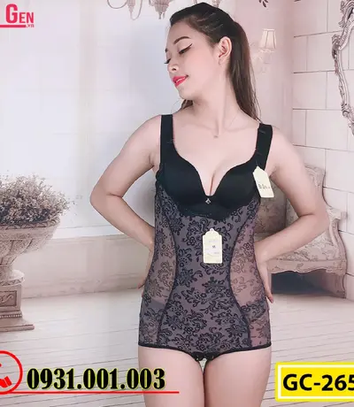 Bộ Đồ Lót Gen Định Hình - Gen Nịt Bụng Thu Gọn Vòng Eo (Cod: GC-2655)