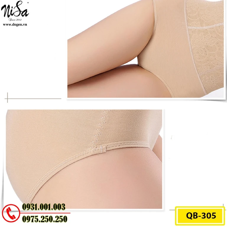 Quần Gen Định Hình Chống Cuộn Hỗ Trợ Giảm Cân (Cod: QB-305)