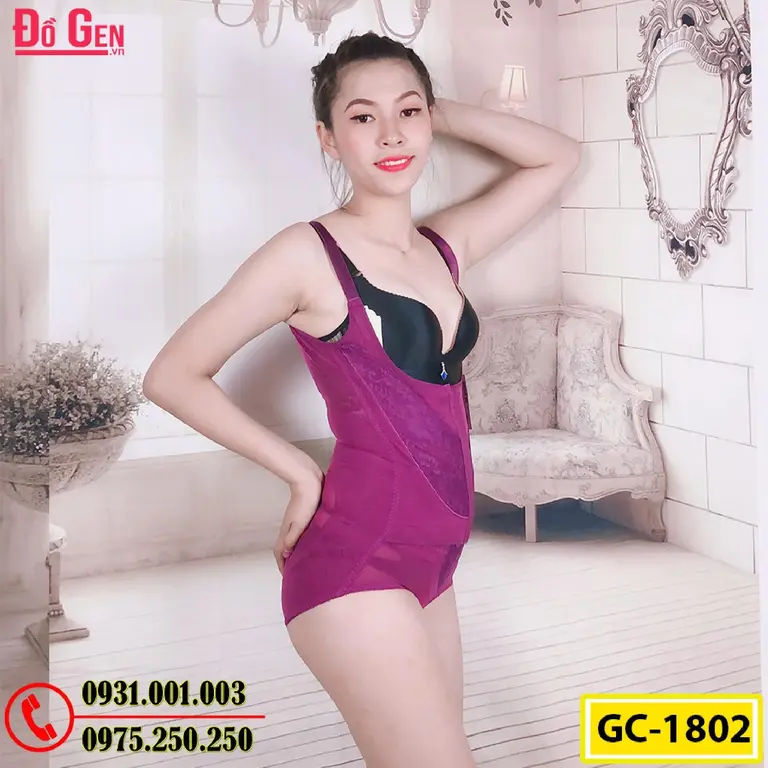Bộ Đồ Lót Gen Định Hình - Gen Nịt Bụng Thu Gọn Vòng Eo (Cod: GC-1802)