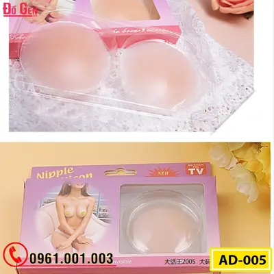 Miếng Dán Nhũ Hoa - Dán Ti Ngực Silicon Cao Cấp (AD-005)