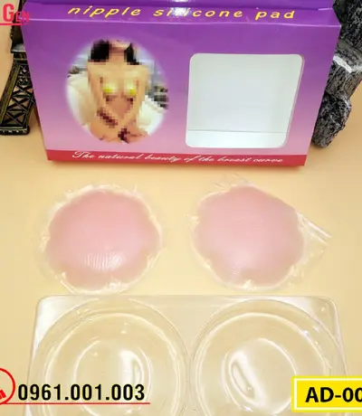 Miếng Dán Nhũ Hoa - Dán Ti Ngực Silicon Cao Cấp (AD-005)