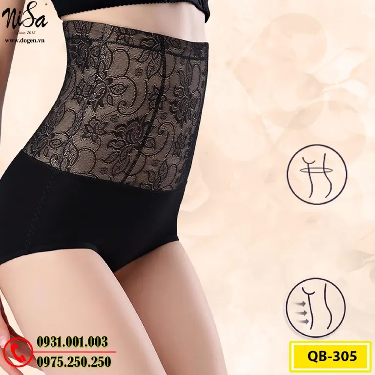 Quần Gen Bụng Định Hình - Quần Lót Định Hình Thu Gọn Vòng Eo (Cod: QB-305)